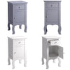 Small Cabinet Side End Table Slim Narrow Storage Unit Night Stand Bedside Drawer
