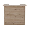 Pressured Treated Wooden 3 Wall Home Drinks Bar For Summerhouse Mancave Garden
