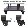 Heavy Duty Mobile TV Floor Stand Cart with Shelf Mount for 32"-80" LED LCD