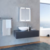 LED Illuminated Bathroom Mirror Cabinet with Sensor Lights Wall Mounted 600x700