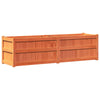 Camerina Garden Planter Wax Brown 180x50x50 Solid Wood Pine,Garden B0W2