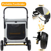 Large Dogs Stroller Foldable Pet Travel Carriage Breathable &Portable 45.5” Tall