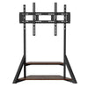 Heavy Duty TV Floor Stand with 2 Wood Shelves for 65-100 Inch TV Corner Bracket