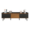 Modern TV Unit TV Stand Cabinet with Storage Media Units for Living Room Black