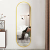 Wall Makeup Mirror 150cm Oval Shape Design Full Body Full Length Mirror Bathroom