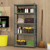 5-Tier Garage Storage Utility Shelves w/Adjustable Height-Grey