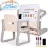 Kids Activity Center, Drawing Writing Table & Chair Set 3 In 1 Basketball Hoop