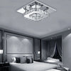 12W LED Crystal Ceiling Light Semi-Flush Mount Chrome Cool White