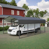 Carport 13x20ft Metal Car Canopy Garage UVProof Waterproof Heavy Duty Anthracite