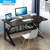 K-Shaped Computer Desk With Shelves Gaming Laptop Table Workstation Home Office