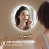 Illuminate LED Bathroom Mirror Dual Light 3 Color Dimmable Makeup Mirror 60x60