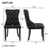 Dining Chairs Set of 6 Kitchen Chairs with High Back Wooden Legs for Dining Room