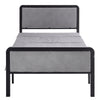 Folding Metal Bed Frame Guest Primary Room Single Sleeper Platform Bedstead