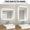 Bluetooth Bathroom Mirror With LED Lights Shaver Socket Demister 800x600mm