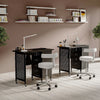 Mobile Manicure Nail Art Table Technician Station Beauty Salon Tattoo Work Desk