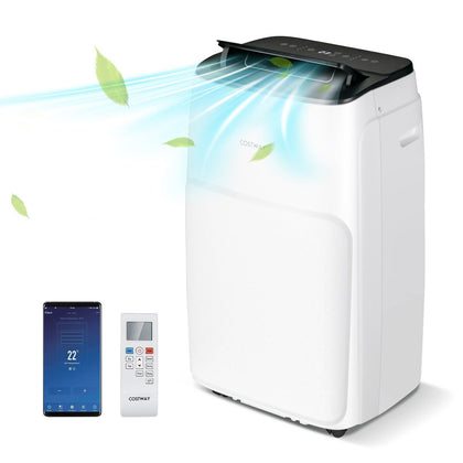 12000BTU Heating Portable Air Conditioner 5-in-1 Air Cooler Fan Dehumidifier