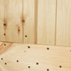 Sliding Door with Hardware Set 80x210 Solid Wood Pine I0R7