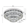 LED Ceiling Crystal Lights Luxury Chandelier Modern Pendant Lamps Kitchen Lights