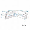 Luxury 2, 3 Seater Linen Fabric Couch Sofa Corner Chaise Settee Living Room Set