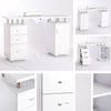 Professional White Manicure Table Salon Nail Station Beauty Desk +Dust Collector