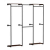 Scaffold Clothes Wardrobe - Industrial Rustic Shelf Storage Unit Open Clothing
