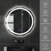 LED Bathroom Mirror with Lights Demister Touch Sensor Illuminated Wall 600*600mm