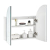 Bathroom Mirror Cabinet Multiple-Layer Height Adjustable Shelf cupboard Storage