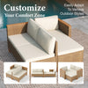 Outdoor Furniture Wicker Furniture Patio Conversation Set Outdoor Rattan Sofa