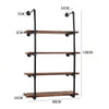 Wood Industrial Floating Shelves Pipe Shelf Storage Rustic Vintage Shelving Kit