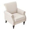 Fireside Armchair Wing Back Upholstered Queen Anne Chair Bedroom Lounge Sofa NEW