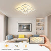 Dimmable LED Ceiling Light Square Modern Chandelier Lighting 80W Remote Control