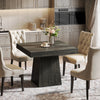 31.5 Inch Square Dining Table for 4 People Farmhouse Kitchen Small Dinner Table