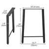 2pcs 28 inch Industrial Steel Table Legs Stand Feet for Cafe Table/Bench/Desk