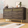 6 Drawer Wide Chest of Drawers Bedroom Storage Cabinet Unit Bedroom Furniture