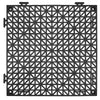 Interlocking Drainage Floor Mat 12" x 12" PVC Non-Slip Floor Tiles 12 Pack