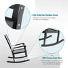 2 Pieces Heavy Duty Rocking Chair Wood SEAT Living Room Indoor Outdoor Furniture
