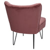 Scallop Back Armchair Cocktail Sofa Accent Seat Living Bedroom Cafe Lounge Sofa