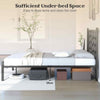 King Size Heavy-Duty Metal Frame Modern Bed Frame w/Under-bed Storage
