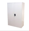 Metal Storage Cabinet Office Filing Cabinet 2 Door Lockable Garage Tools 3-Shelf