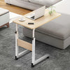Wooden Notebook Laptop Computer Portable Table Rolling Castor Mobility Aid Table