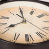 Round Double Sided Wall Clock Station Outdoor Garden Arabic & Roman Numerals