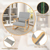 Upholstered Rocking Chair Bedroom Modern Wooden Single Accent Rocker