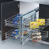 Cabinet Pull Out Kitchen Unit Blind Magic Corner Base Shelves Storage Basket