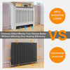 High Gloss Radiator Cover Wood Frame Cabinet Stand Vents Shelf Bedroom Hallway