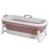 Folding Portable Bathtub Bath Tub Adult Child Warm Spa Sauna Soaking Barrel&Lid