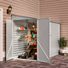 5 X 9 ft Outdoor Garden Storage Shed Metal Lean to Pent Shed for Tool Bike