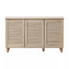 Shoe Storage Cabinet 3 Slatted Doors Rack Cupboard Stand Drawer Unit Footwear