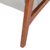 Mid-Century Modern Wooden Frame Armchair Tufted Button Upholstered Accent Chair
