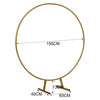1.5m Round Gold Hoop Arch Stand Metal Wedding Backdrop Stand Flower Balloon Arch
