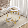 Small Round Side End Table Nightstand Iron Coffee Tea Desk Living Room Furniture